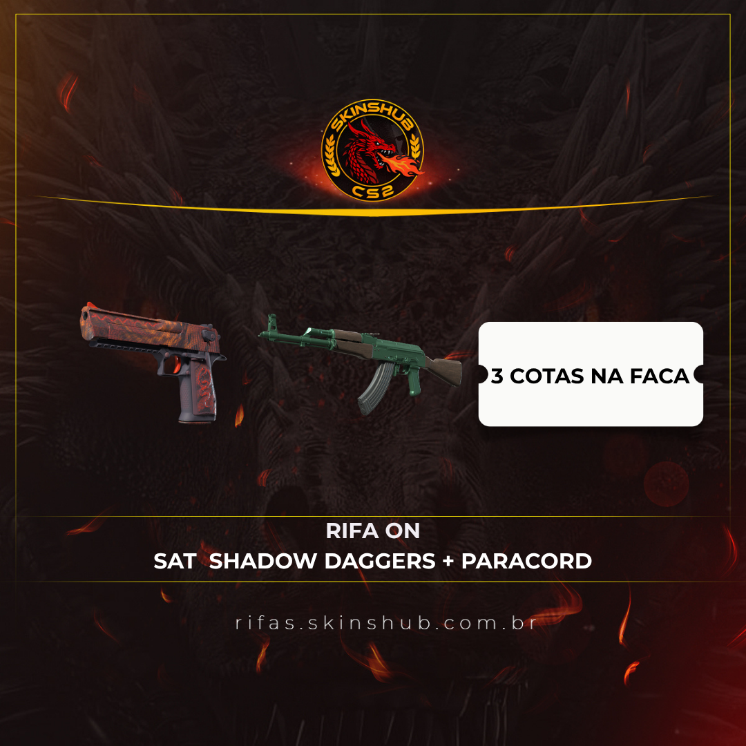 DEAGLE + AK-47 + 3 COTAS NA FACA 